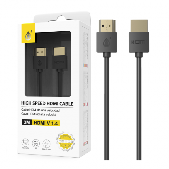 Cabo Hdmi One Plus B5909 Preto 3m 1.4v Highest Transfer Rate