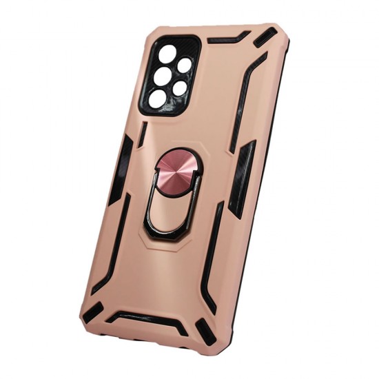 Capa Silicone Tpu Kickstand Heavy Duty Hibrid Samsung Galaxy A52 5G Rosa Anel De Dedo Anti-Choque Capa Silicone Tpu Kickstand Heavy Duty Hibrid Samsung Galaxy A52 5G Rosa Anel De Dedo Anti-Choque