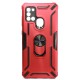 Capa Silicone Tpu Kickstand Heavy Duty Hibrid Samsung Galaxy A21s Rojo Anel De Dedo Anti-choque Capa Silicone Tpu Kickstand Heavy Duty Hibrid Samsung Galaxy A21s Rojo Anel De Dedo Anti-choque