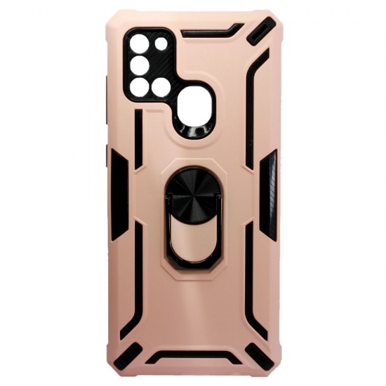 Tpu Kickstand Heavy Duty Hybrid Silicone Case Samsung Galaxy A21s Pink Anti-shock Finger Ring Tpu Kickstand Heavy Duty Hybrid Silicone Case Samsung Galaxy A21s Pink Anti-shock Finger Ring