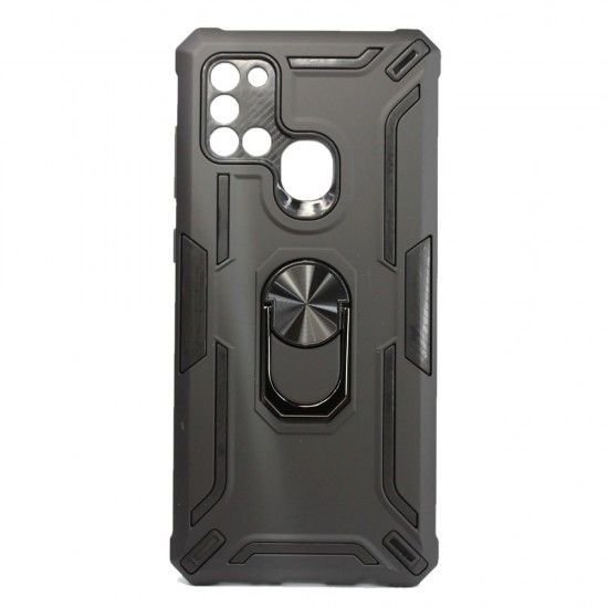 Tpu Kickstand Heavy Duty Hybrid Silicone Case Samsung Galaxy A21s Black Anti-shock Finger Ring Tpu Kickstand Heavy Duty Hybrid Silicone Case Samsung Galaxy A21s Black Anti-shock Finger Ring