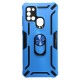 Capa Silicone Tpu Kickstand Heavy Duty Hibrid Samsung Galaxy A21s Azul Anel De Dedo Anti-choque Capa Silicone Tpu Kickstand Heavy Duty Hibrid Samsung Galaxy A21s Azul Anel De Dedo Anti-choque