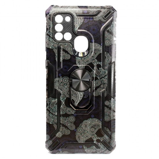 Tpu Kickstand Heavy Duty Hybrid Silicone Case Samsung Galaxy A21s Tradition Design Anti-shock Finger Ring Tpu Kickstand Heavy Duty Hybrid Silicone Case Samsung Galaxy A21s Tradition Design Anti-shock Finger Ring