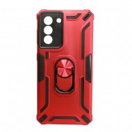 Capa Silicone Tpu Kickstand Heavy Duty Hibrid Samsung Galaxy S21/ S30 Vermelho Anel De Dedo Anti-Choque