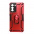 Capa Silicone Tpu Kickstand Heavy Duty Hibrid Samsung Galaxy S21plus / S30 Plus Vermelho Anel De Dedo Anti-Choque