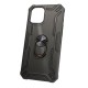 Tpu Kickstand Heavy Duty Hybrid Silicone Case Apple Iphone 12 6.1 " Black Anti-shock Finger Ring