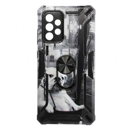 Capa Silicone Dura E Metal Com Anel De Dedo Samsung Galaxy A32 5g Desenho Dog Anti-choque Capa Silicone Dura E Metal Com Anel De Dedo Samsung Galaxy A32 5g Desenho Dog Anti-choque