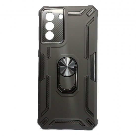Capa Silicone Tpu Kickstand Heavy Duty Hibrid Samsung Galaxy S30 Negro Anel De Dedo Anti-choque Capa Silicone Tpu Kickstand Heavy Duty Hibrid Samsung Galaxy S30 Negro Anel De Dedo Anti-choque