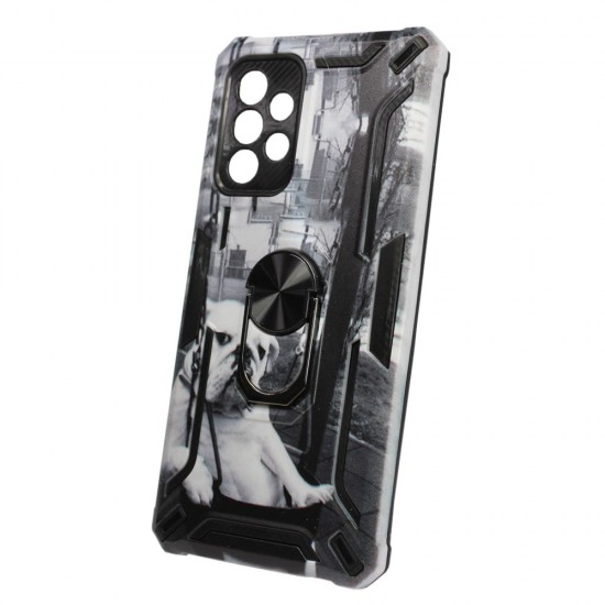 Capa Silicone Dura E Metal Com Anel De Dedo Samsung Galaxy A32 5g Desenho Dog Anti-choque Capa Silicone Dura E Metal Com Anel De Dedo Samsung Galaxy A32 5g Desenho Dog Anti-choque