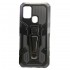 Silicone Cover Tpu Kickstand Heavy Duty Hibrid Samsung A21s 5g Black Suporte Poro Cinto Anti-choque