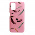 Silicone Cover Shining Gel Case Xiaomi PocoM3 Pink Feathers