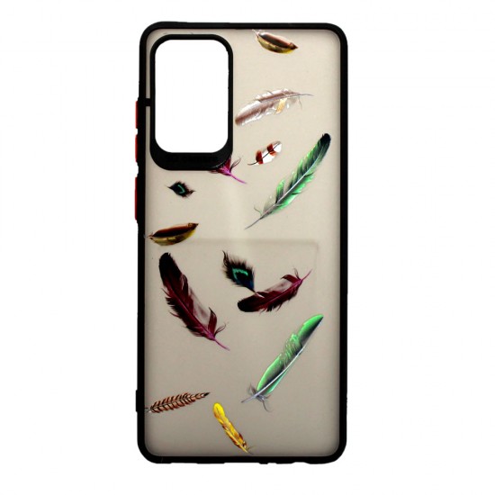 Capa Silicone Gel Bumper Samsung Galaxy A72 5g Preto Penas Capa Silicone Gel Bumper Samsung Galaxy A72 5g Preto Penas