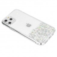 Capa Silicone Gel Liquido Glitter Apple Iphone 12 / 12 Pro 6.1
