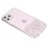 Capa Silicone Com Desenho Bling Glitter Samsung Galaxy A21s Rosa