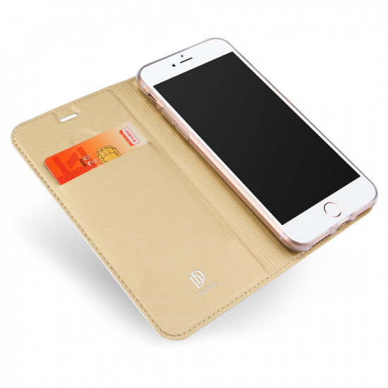 Flip Cover Para Xiaomi Redmi 9c Gold Dux Ducis Skin Pro