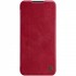 Flip Capa Nillkin Quin Leather Para Apple Iphone 12 / 12 Pro Red