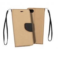 Capa Flip Cover Xiaomi Redmi 9a Dourado Preto Telone Fancy