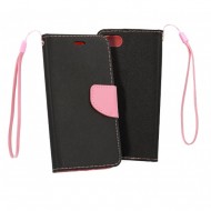 Capa Flip Cover Xiaomi Redmi 9 Preto Rosa Telone Fancy