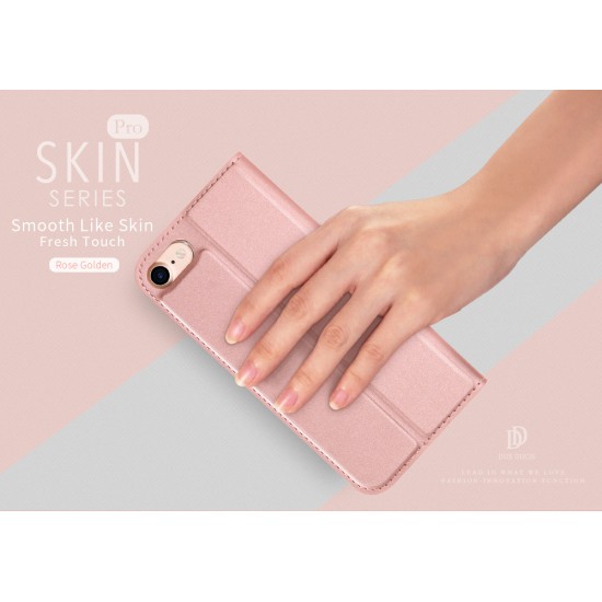 Capa Flip Cover Huawei P40 Lite E / Y7p Rosa Dux Ducis Skin Pro