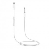 Adaptador Lightning To Jack 3.5 Aux Audio New Science Mh020 Branco