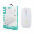 Mouse With Cable Usb Accetel Pcm213w White Clic Silencioso Rechargable E 1600 Dpi