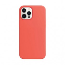 Hard Silicone Cover Apple Iphone 12 Pro Max Pink Solid