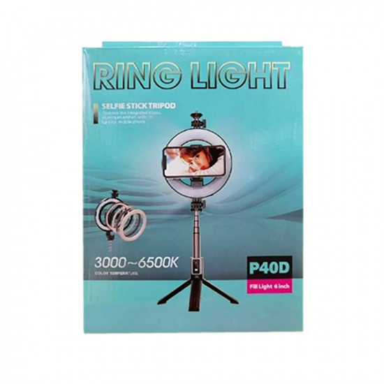 Ring Light Oem P40d Black Different Light Colors, Fill Light 6 Inch Adjustable