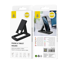Suporte One Plus Ne5132 Preto Para Phones And Tablets Rotatable 90 Degree, Silicone Mat