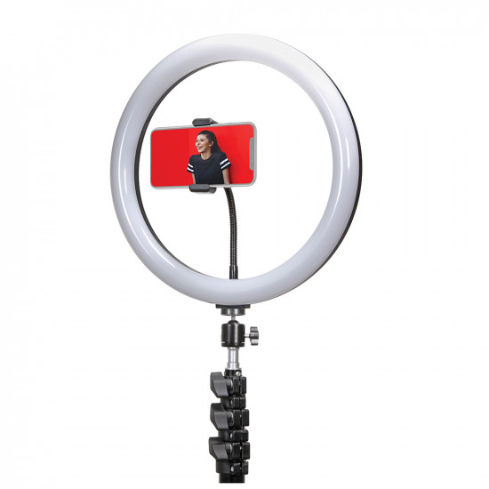 Ring Light Oem Dx-200 Black With Tripod Stand, 8 "Ring Fill Light, Multiple Color Temperature And Beauty Face