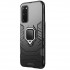 Capa Silicone Anti-Choque Armor Carbon Samsung Galaxy S20 / G980 Preto Ring Armor Case