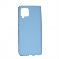 Silicone Cover Samsung Galaxy A42 Pink Blue