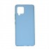 Silicone Cover Samsung Galaxy A12 Blue Premium