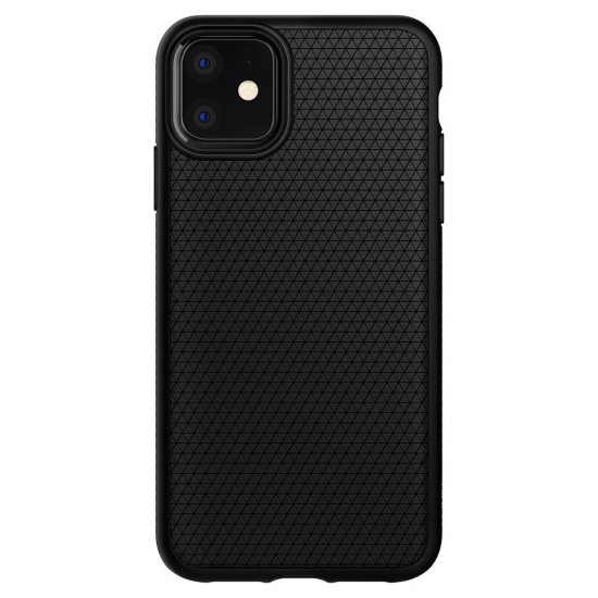 Capa Silicone Gel Spigen Liquid Air Apple Iphone 12 / 12 Pro 6.1" Preto
