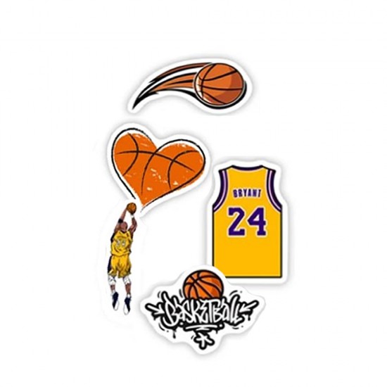 OEM Basketball Sticker Kit 5 Pcs - Mix