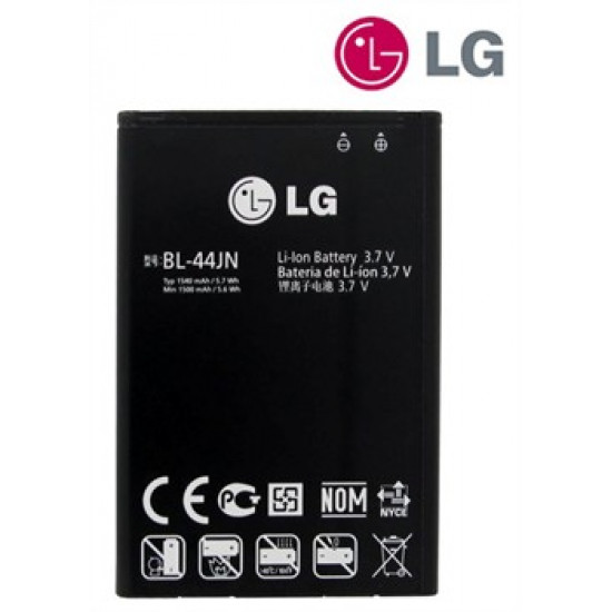 Bateria Lg Bl-44jn Li-Ion 3.7v, 1500 Mah Eac61518301 Compativel Com P970 Optimus Black, C660 Optimus Pro, E730 Optimus Sol, L5, E610, L7 P700 Bulk
