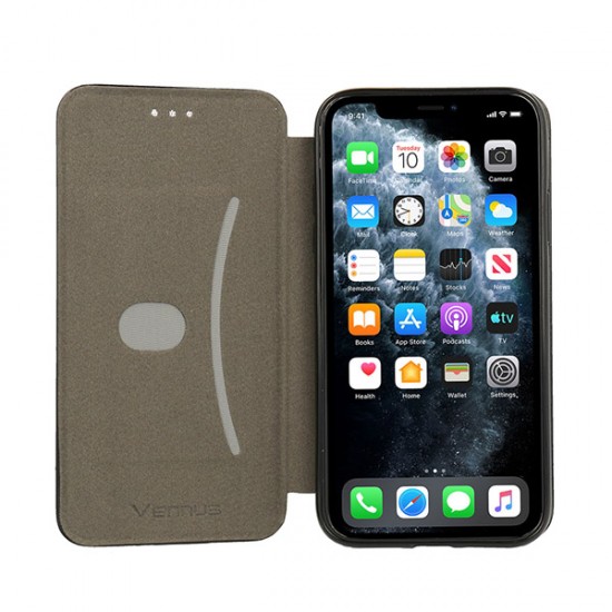 Capa Flip Cover Vennus Elegance Samsung Galaxy A01 Preto Horizontal Capa Flip Cover Vennus Elegance Samsung Galaxy A01 Preto Horizontal