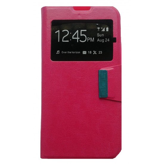 Capa Flip Cover Com Janela Samsung Galaxy S6 Edge G925f Rosa