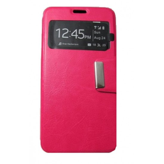 Capa Flip Cover Com Janela Samsung Galaxy S6 G920 Rosa