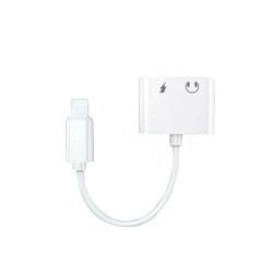 Lightning To Headphone Jack Adapter New Science Y-05 White 3.5mm And Lightning