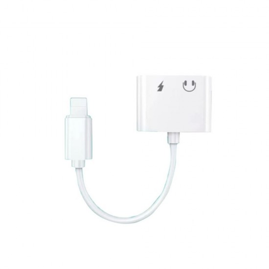 Lightning To Headphone Jack Adapter New Science Y-05 White 3.5mm And Lightning Lightning To Headphone Jack Adapter New Science Y-05 White 3.5mm And Lightning