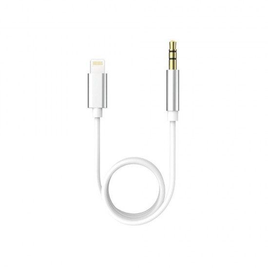 Lightning To Headphone Jack Adapter New Science Y-19 Branco Lightning To Headphone Jack Adapter New Science Y-19 Branco