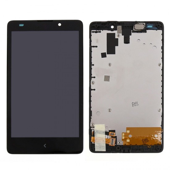 Touch+Display Com Frame Nokia Xl Dual 5.0" Preto Touch+Display Com Frame Nokia Xl Dual 5.0" Preto