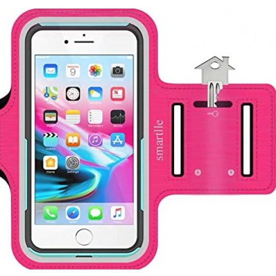 New Science Sports Arm Band 5.5" Pink Waterproof Cell Phone Bag
