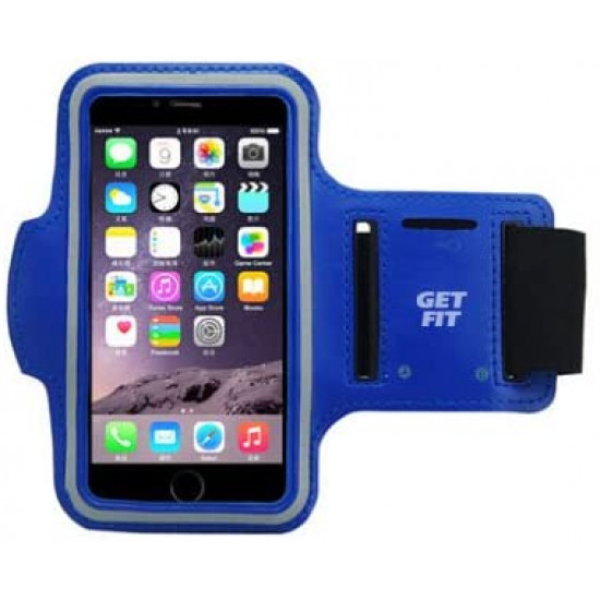 New Science Sports Arm Band 5.5" Blue Waterproof Cell Phone Bag