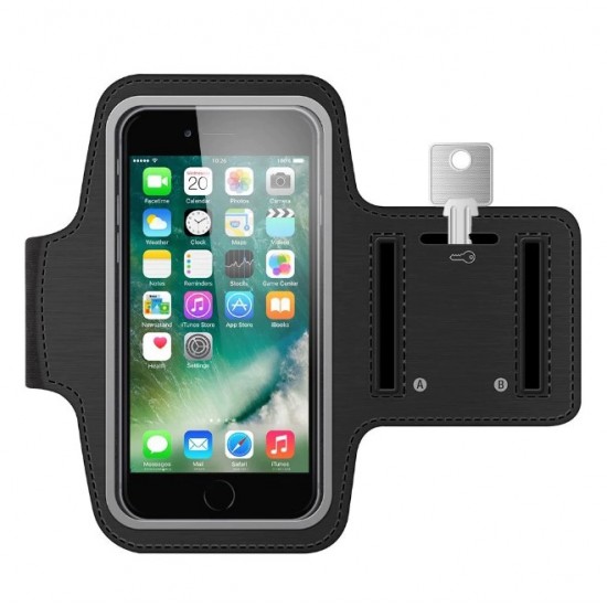 Bolsa De Telemóvel New Science Sports Arm Band 6.0" Preto Waterproof