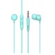 Earphones ONE PLUS NC3148 BLUE 3.5MM PLUG TYPE HIGH SOUND QUILTY WITH MICROPHONE