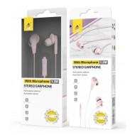 Earphones ONE PLUS NC3144 PINK 1.2M 3.5MM HIGH CLEARITY MIC