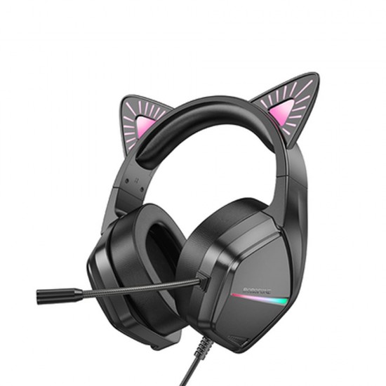 Borofone BO106 Black 3.5mm 2m Cat Ear Gaming Headset Borofone BO106 Black 3.5mm 2m Cat Ear Gaming Headset