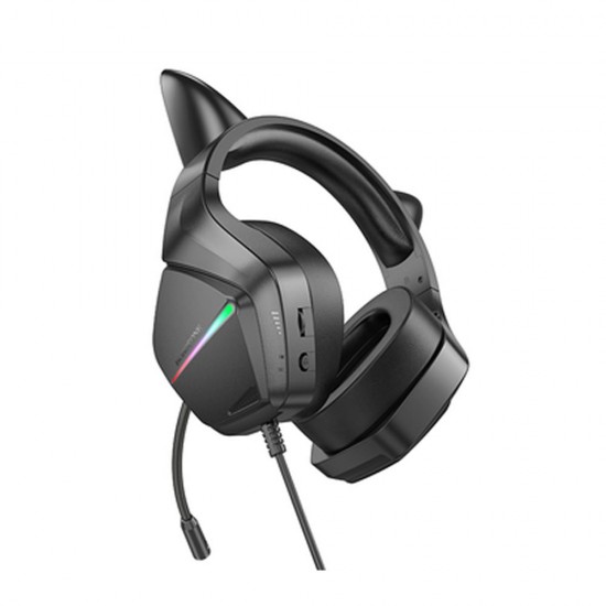Borofone BO106 Black 3.5mm 2m Cat Ear Gaming Headset Borofone BO106 Black 3.5mm 2m Cat Ear Gaming Headset