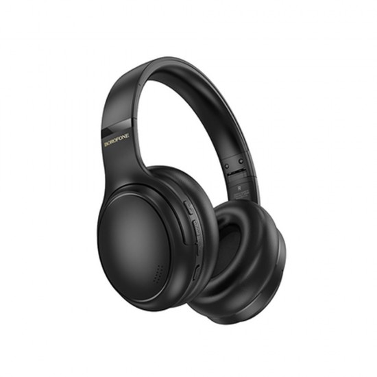 Borofone BO29 Black Bluetooth Headphones With Noise Reduction Borofone BO29 Black Bluetooth Headphones With Noise Reduction